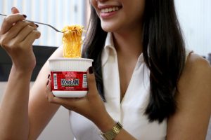 Bring good vibes to your merienda with Nissin Cup Noodles Spicy Korean Style Stew and Nissin Pasta Express Cheesy Ham & Bacon